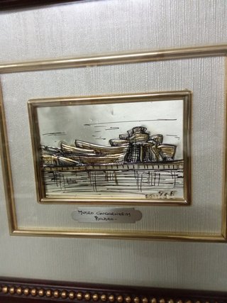 Cuadro Museo Guggenheim en Plata de Ley