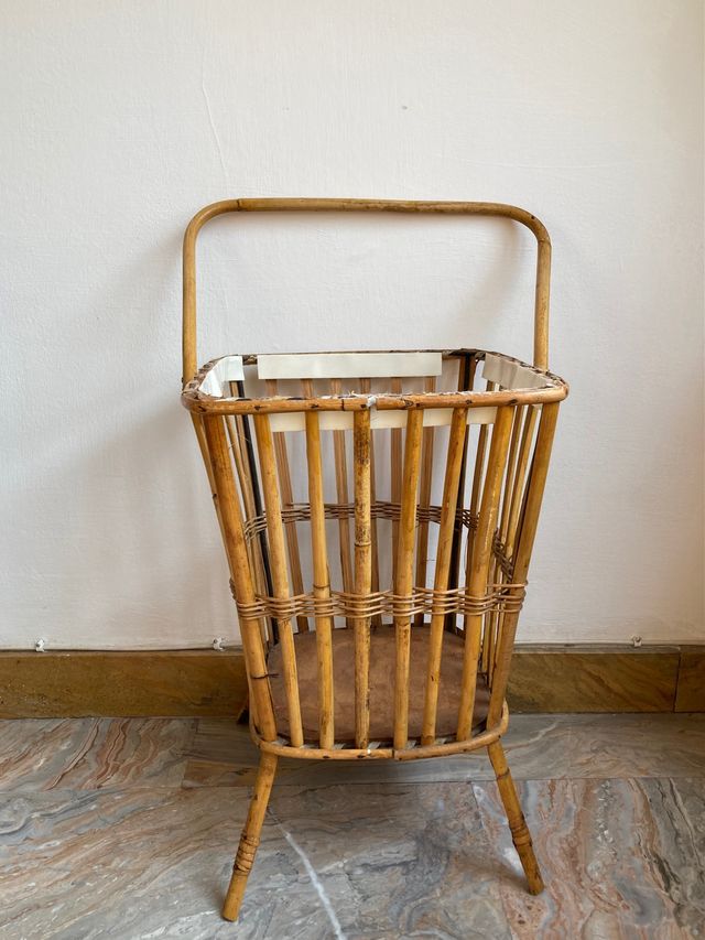 Cesto per cucito - Travailleuse in bambù, rattan