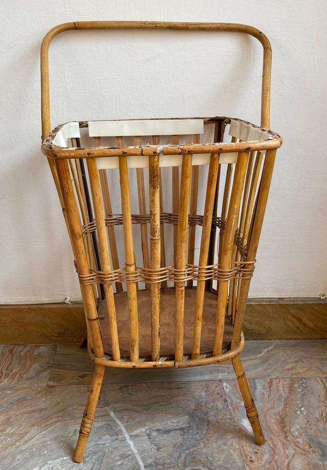 Cesto per cucito - Travailleuse in bambù, rattan