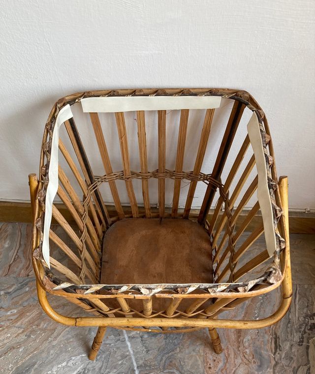 Cesto per cucito - Travailleuse in bambù, rattan