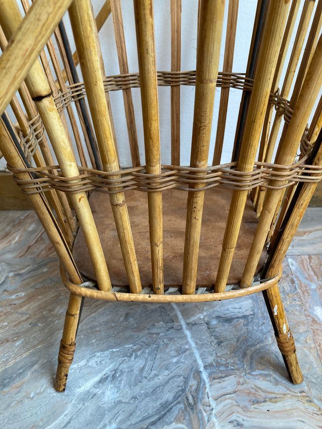 Cesto per cucito - Travailleuse in bambù, rattan