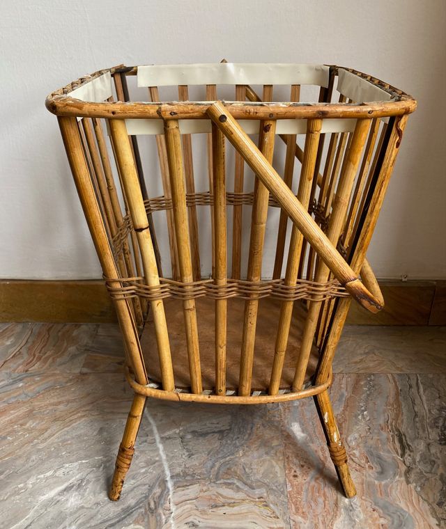 Cesto per cucito - Travailleuse in bambù, rattan