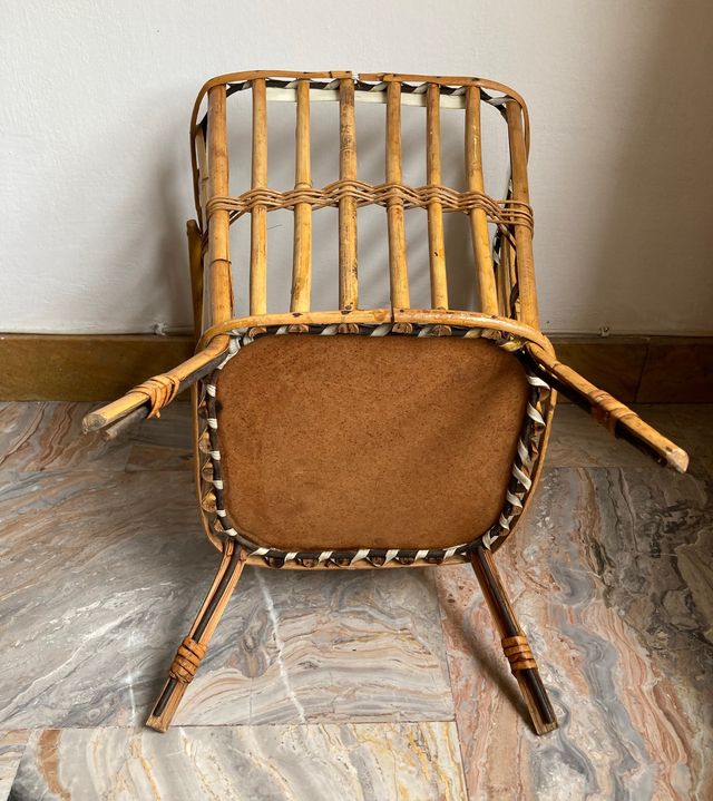 Cesto per cucito - Travailleuse in bambù, rattan