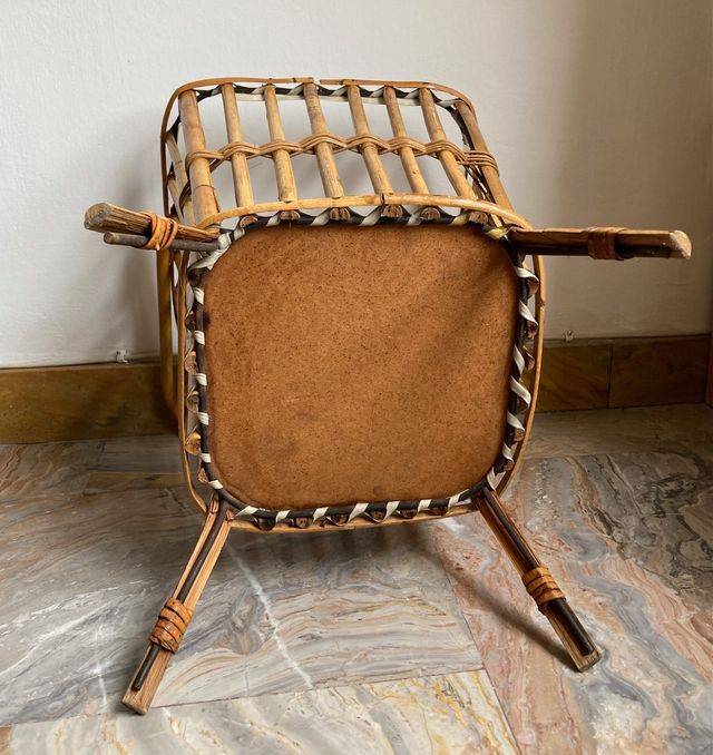 Cesto per cucito - Travailleuse in bambù, rattan