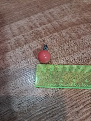 Pendientes de coral rosa