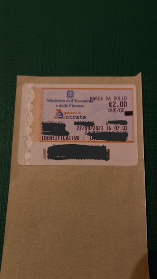 Marca da bollo da 2€