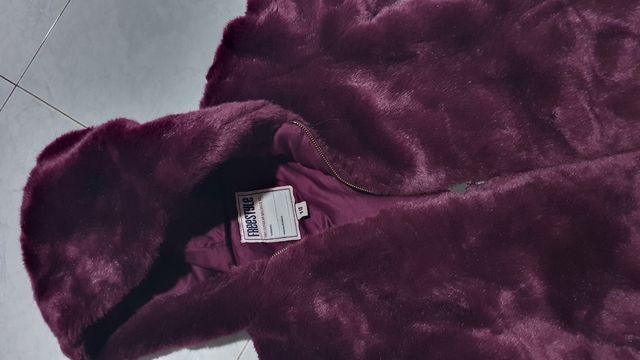 Abrigo de chica de pelo suave