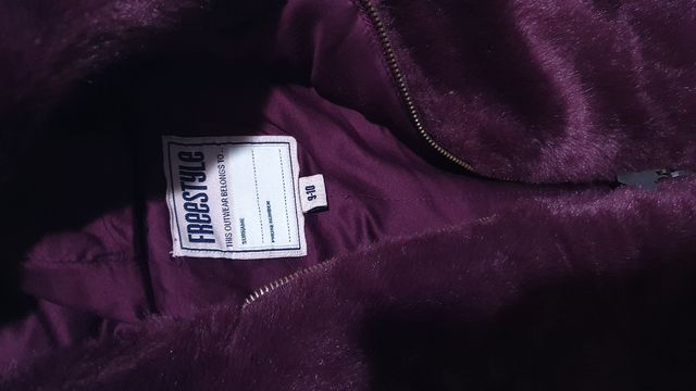 Abrigo de chica de pelo suave