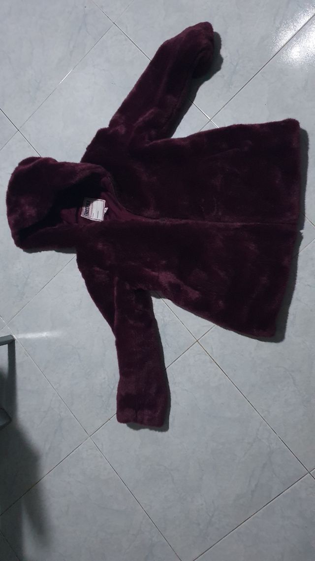 Abrigo de chica de pelo suave