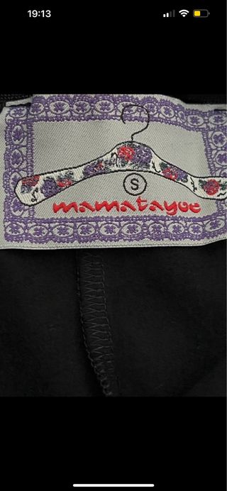 Falda Mamatayoe marron con aplique fieltro