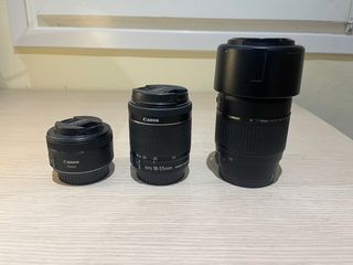 Camara Canon EOS 750D + objetivos/cargador/mochila