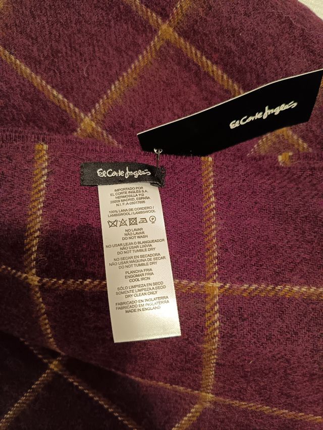BUFANDA LAMBSWOOL NUEVA 
