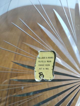 Centro de mesa con pie en plata de ley