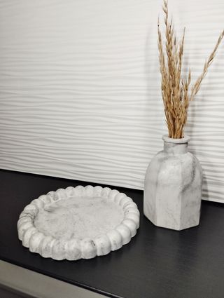 Set arredamento moderno vaso vassoio