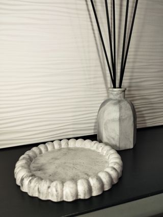 Set arredamento moderno vaso vassoio