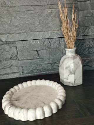 Set arredamento moderno vaso vassoio