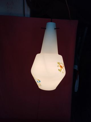 Lampadario a sospensione vetro opalino