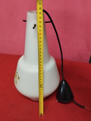 Lampadario a sospensione vetro opalino