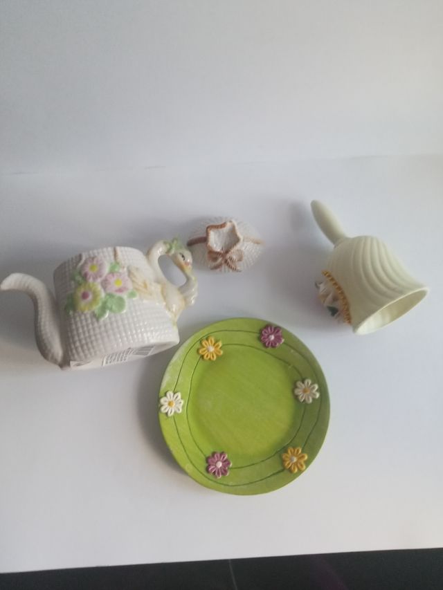 Conjunto cerámica tipo porcelana