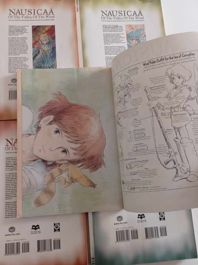 MANGA NAUSICAA VOLUMENES 2 AL 7 EDITORIAL VIZ 2004