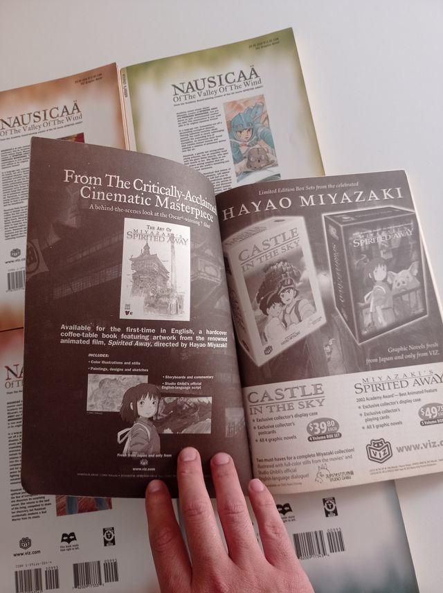 MANGA NAUSICAA VOLUMENES 2 AL 7 EDITORIAL VIZ 2004