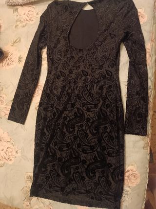 Vestido negro nochevieja talla S-36