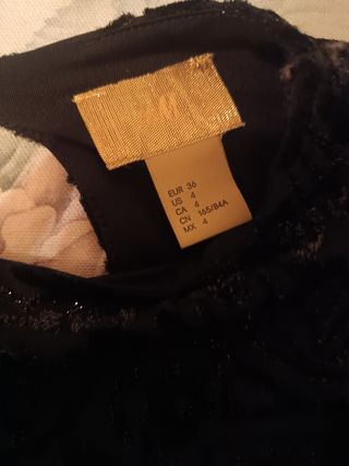 Vestido negro nochevieja talla S-36