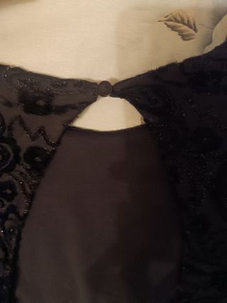 Vestido negro nochevieja talla S-36