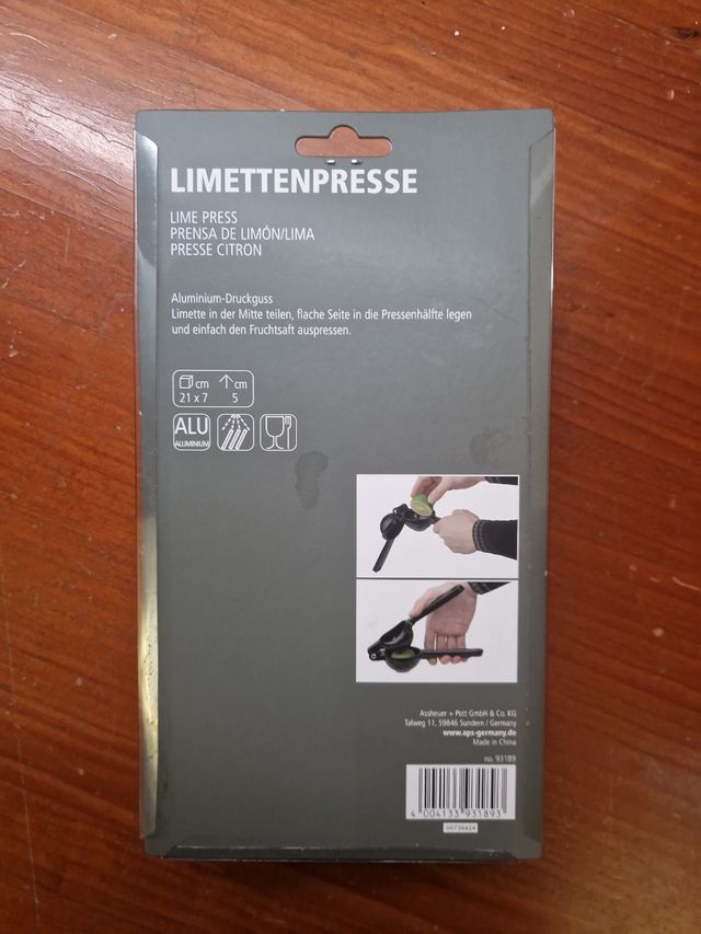 Prensa aluminio profesional