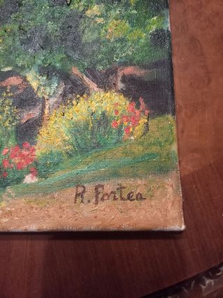 Cuadro ciudad en mitad del mar