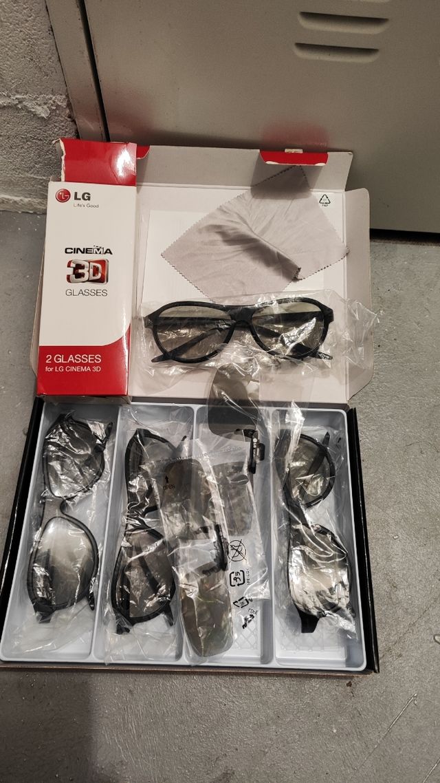 6 gafas 3D LG