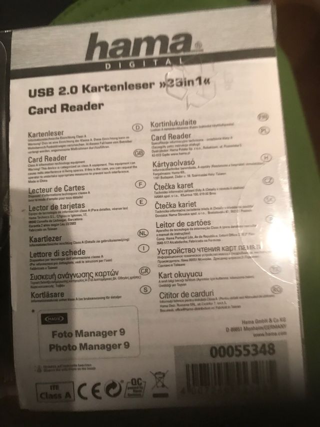 Lector de tarjetas HAMA