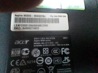 SUPERPORTATIL ACER ASPIRE 8930G 19''