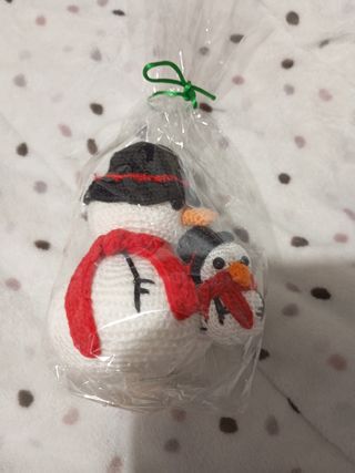 Amigurumi muñeco de nieve