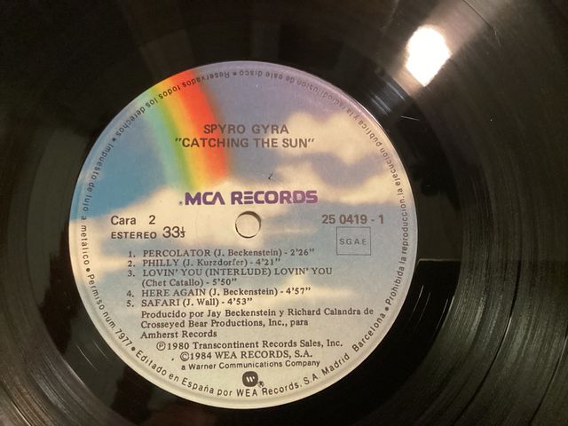 Vinilo Spyro Gyra-Catching The Sun