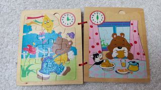 Lote puzzles madera