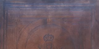 Plancha Virgen del Rosario en bronce