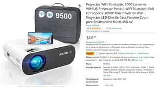 Proyector WiFi Bluetooth Wimius K5 1080P