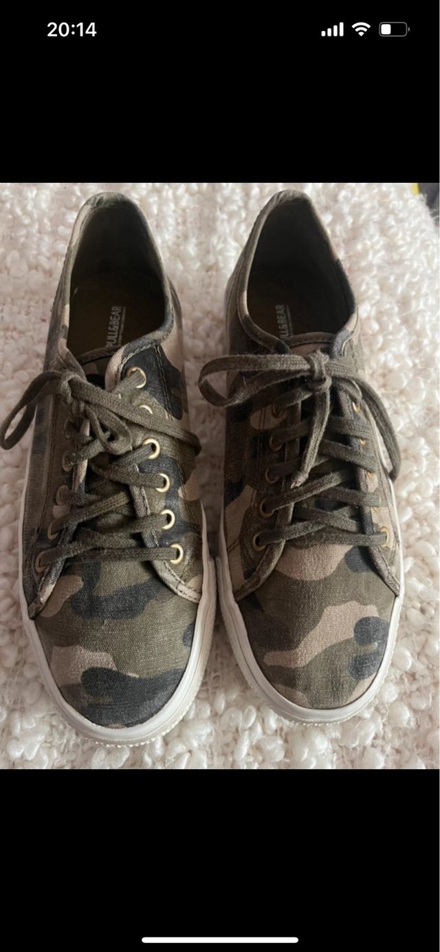 Zapatillas tela vaquera camuflaje