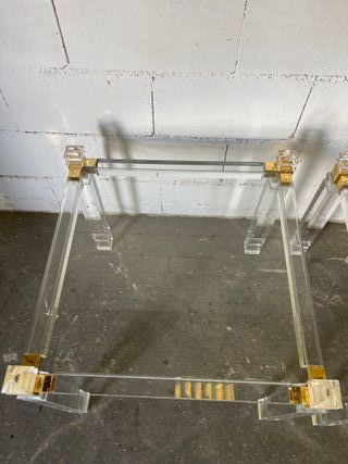 ✅ tavolino vintage in metacrilato e vetro