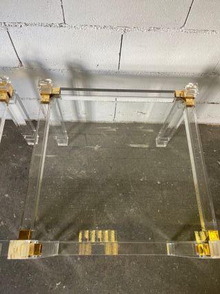 ✅ tavolino vintage in metacrilato e vetro