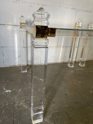 ✅ tavolino vintage in metacrilato e vetro