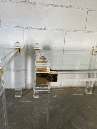 ✅ tavolino vintage in metacrilato e vetro