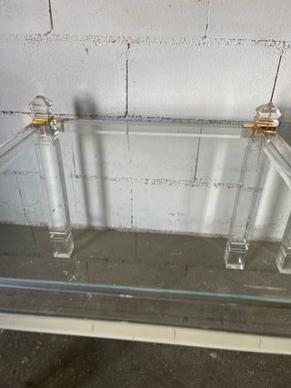 ✅ tavolino vintage in metacrilato e vetro