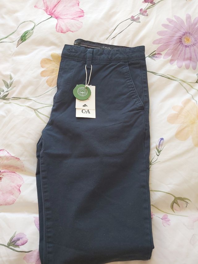 Pantalón caballero azul oscuro. Nuevo