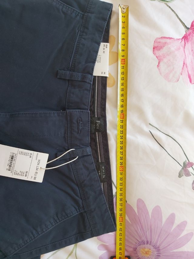 Pantalón caballero azul oscuro. Nuevo