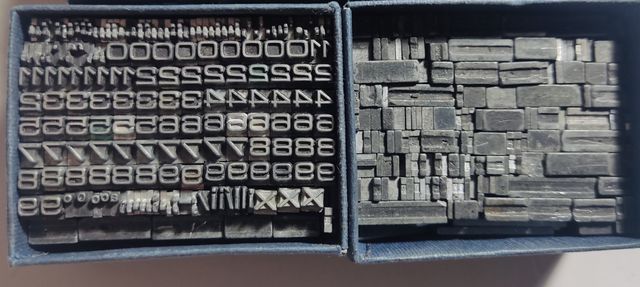 LETTERE IMPRENTA, ALFABETO TIPOGRAFICO, CORPO 10