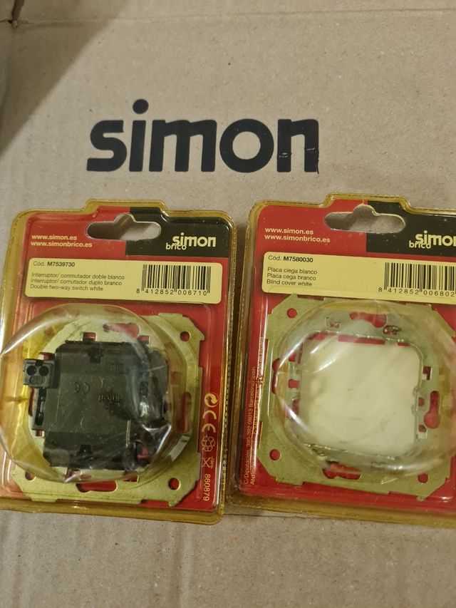 Lote Cruce conmutador interruptor doble simon