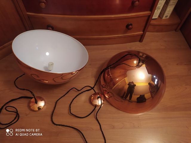 Lamparas de techo color cobre