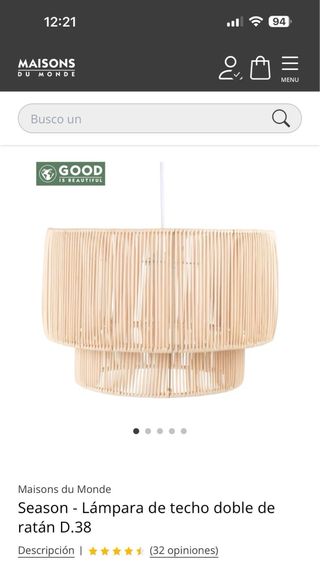 Lámpara de techo La Maison Du Monde